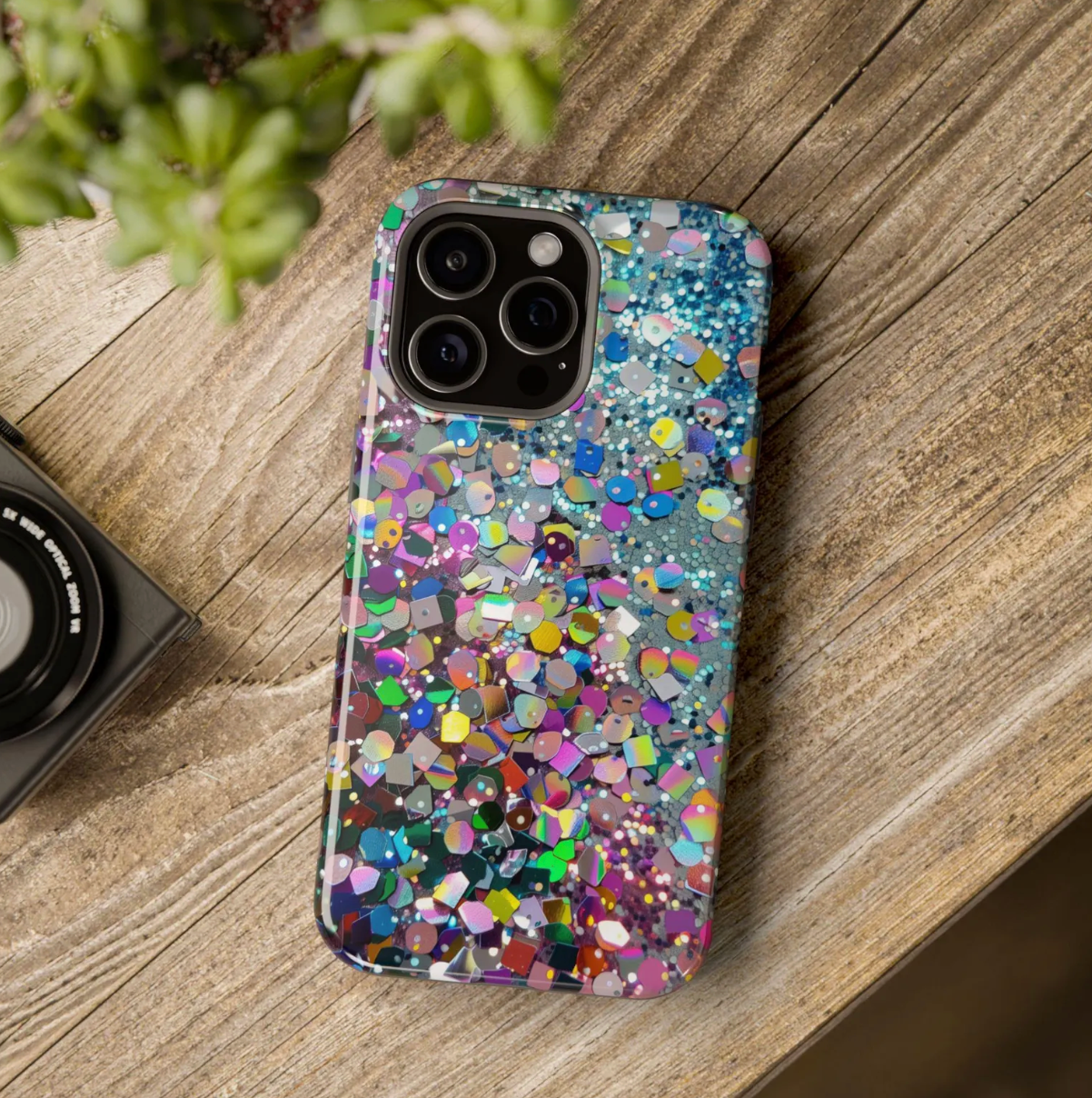 iPhone 15 Glitter case